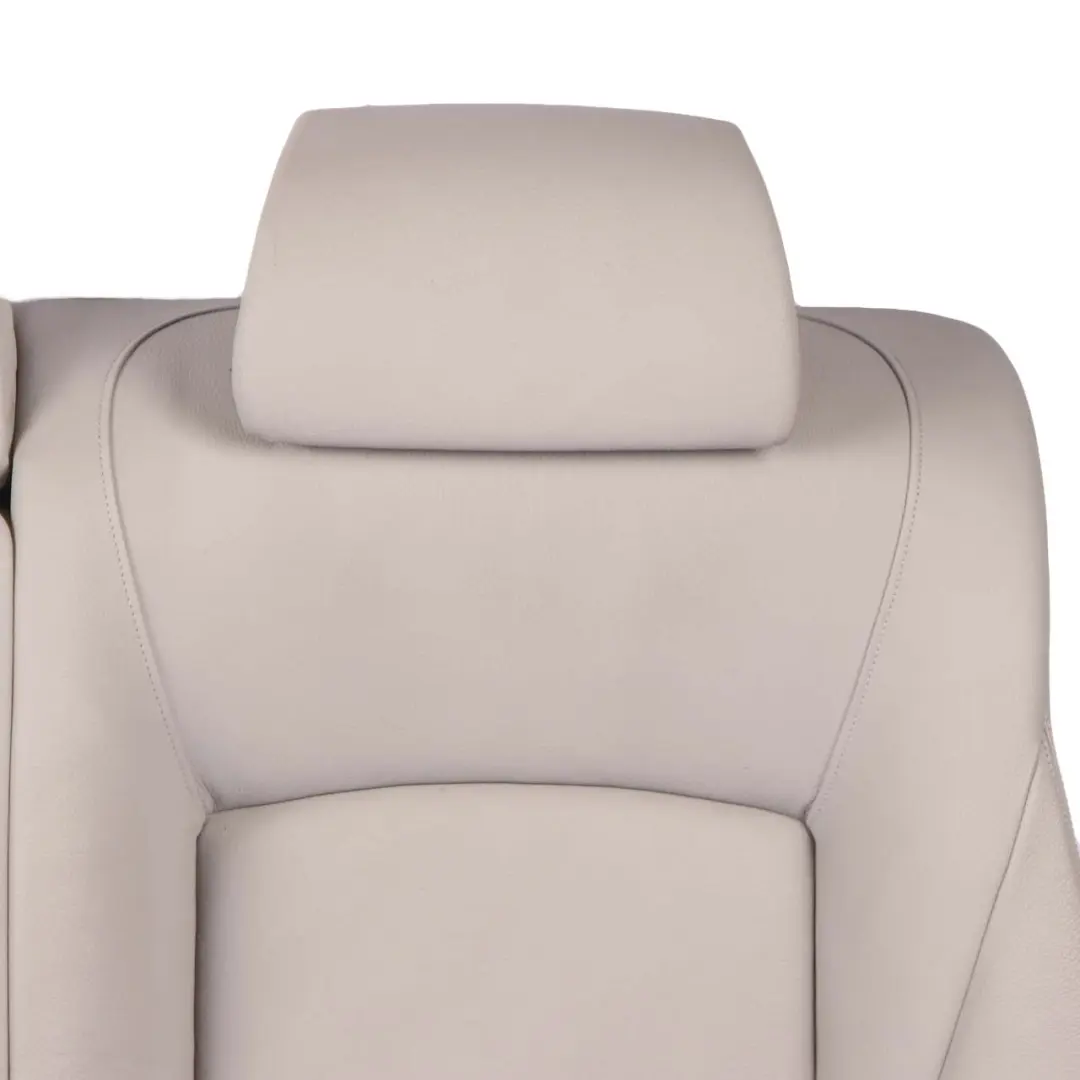 Backrest Bench Covering Back Rest Leather Everest Grey to BMW F01 Rear Seat with Part number 7254603 BMW F01 Rear Seat Backrest Bench Covering Back Rest Leather Everest Grey - SKU 7254603 - Part number 7254603