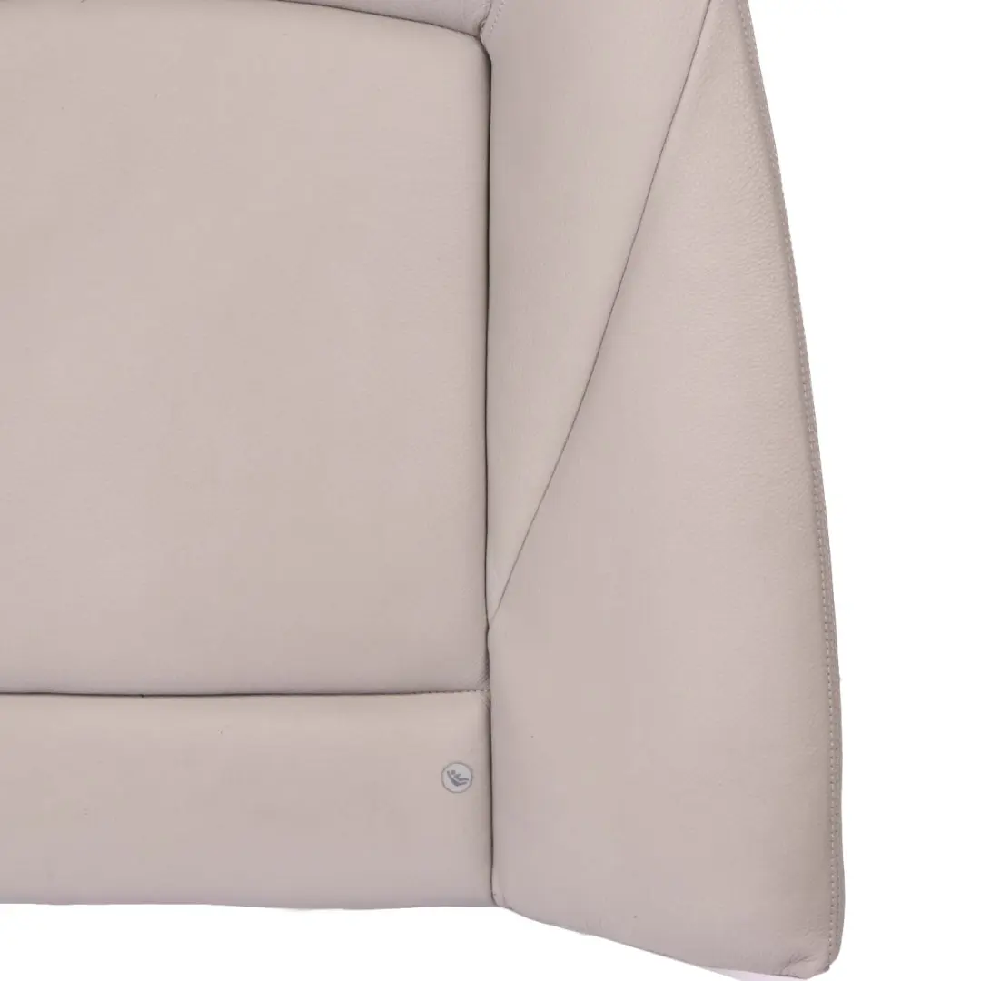 Backrest Bench Covering Back Rest Leather Everest Grey to BMW F01 Rear Seat with Part number 7254603 BMW F01 Rear Seat Backrest Bench Covering Back Rest Leather Everest Grey - SKU 7254603 - Part number 7254603