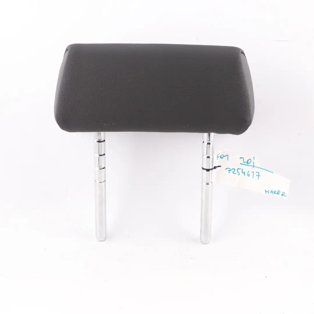 Headrest Rear Basic Side Head Rest Leather Dakota Black to BMW F01 F02 Seat with Part number 7254617 BMW F01 F02 Seat Headrest Rear Basic Side Head Rest Leather Dakota Black - SKU 7254617 - Part number 7254617