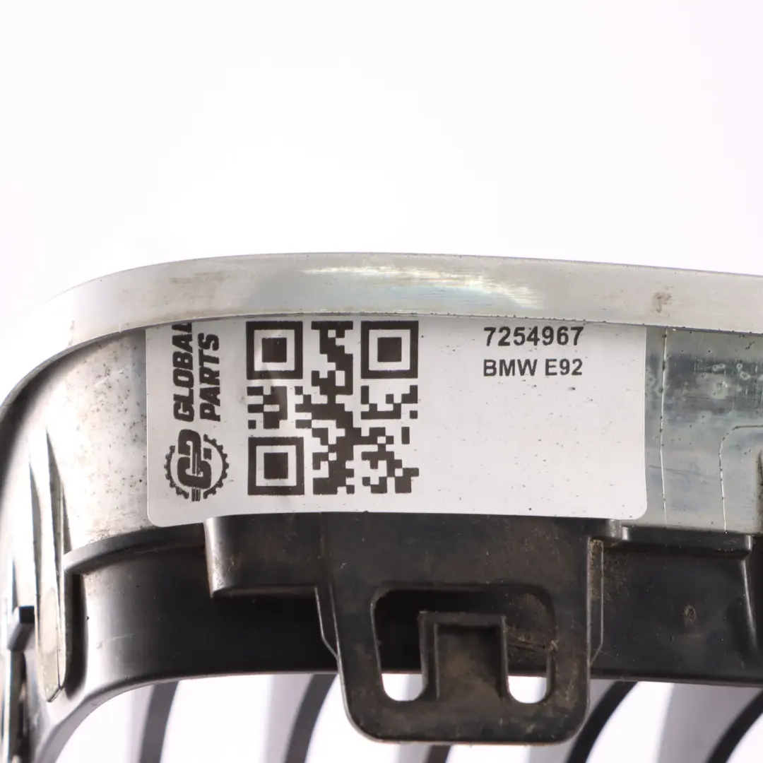  Grille BMW E92 E93 LCI Garniture avant Panneau de grille gauche Cadre chromé - SKU 7254967 - Numéro de pièce 7254967