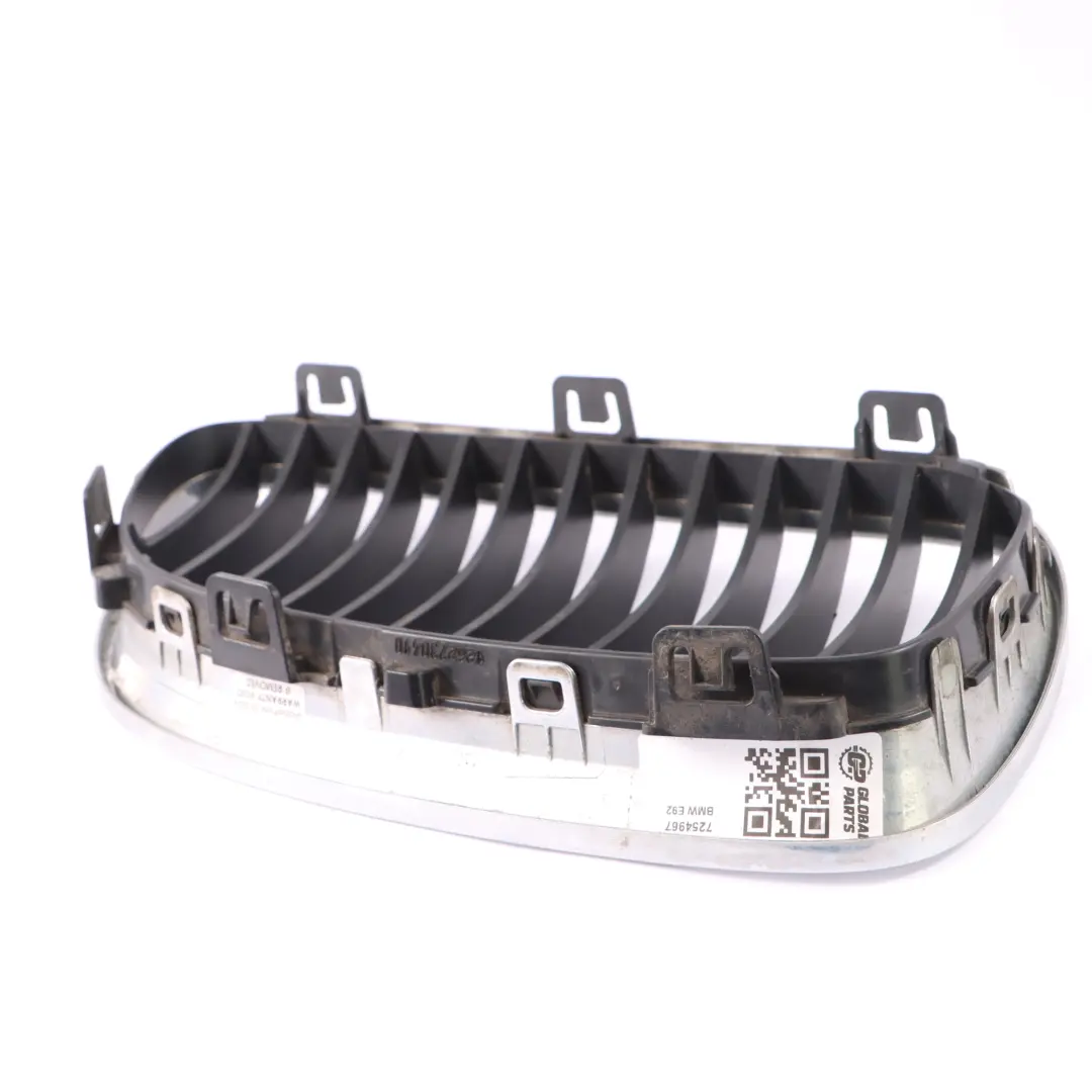  Parrilla BMW E92 E93 LCI Embellecedor rejilla delantera izquierda Marco cromado - SKU 7254967 - Número de pieza 7254967