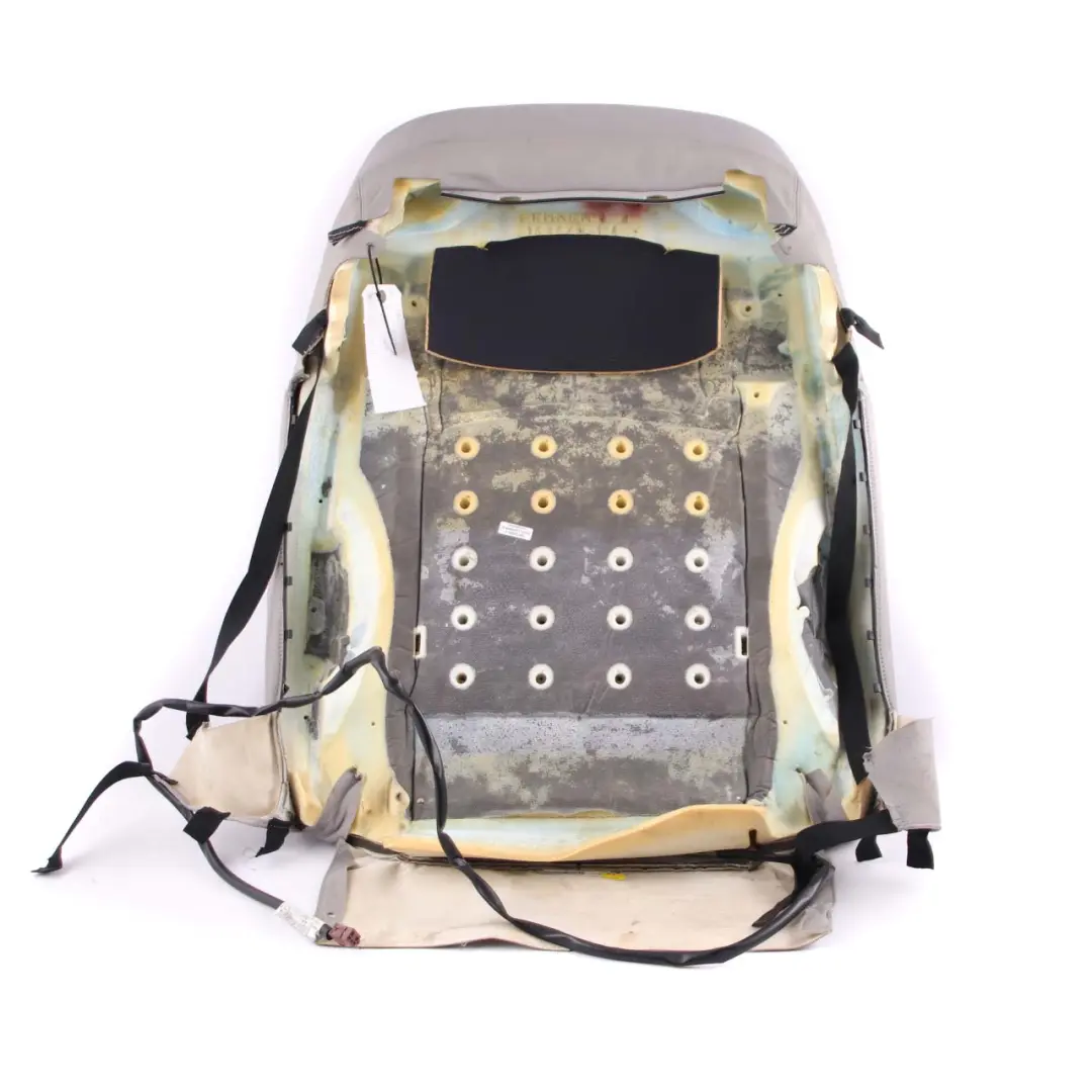 Backrest Cover Front Left Comfort N/S Heated Padding Leather Grey to BMW F01 Seat with Part number 7255060 BMW F01 Seat Backrest Cover Front Left Comfort N/S Heated Padding Leather Grey - SKU 7255060 - Part number 7255060