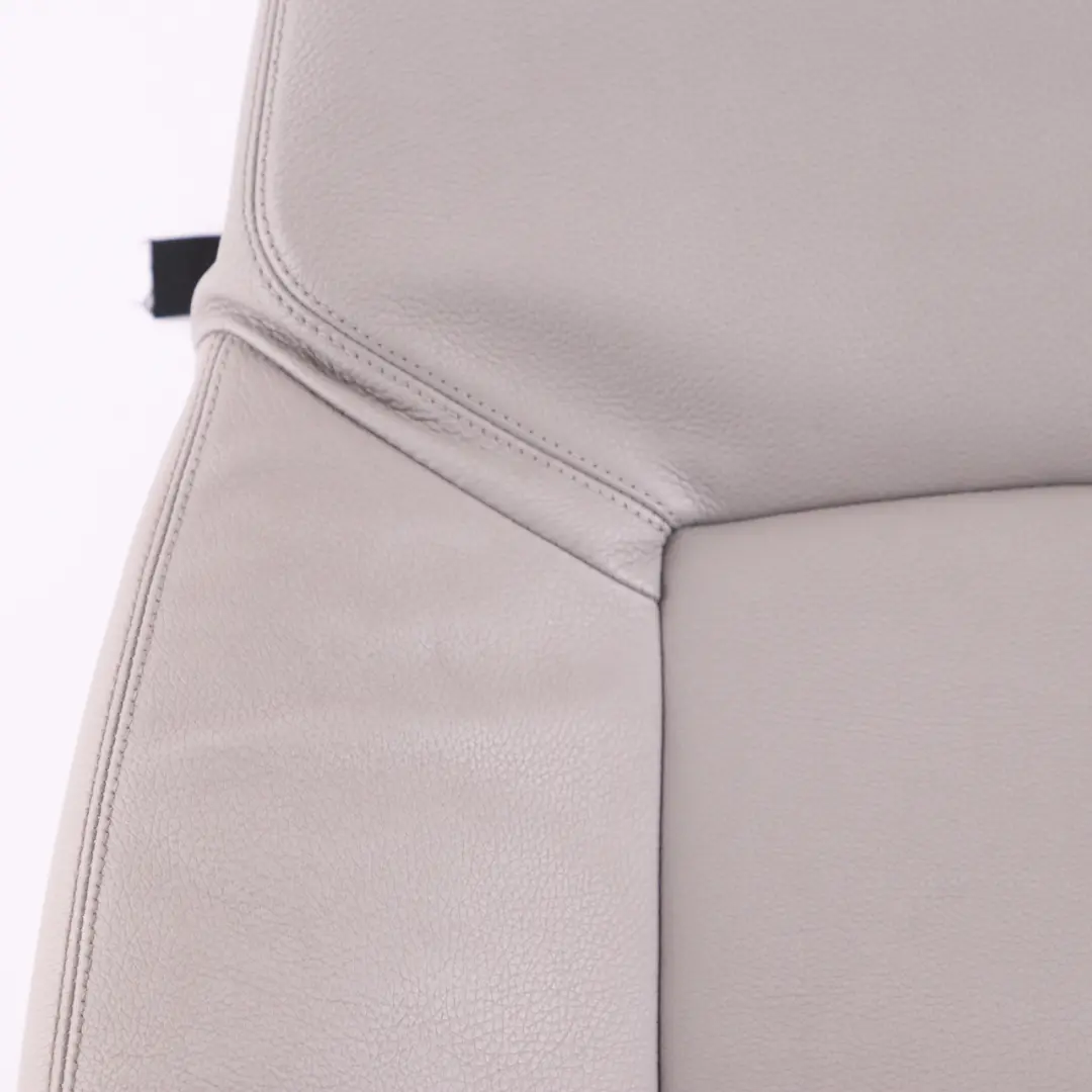 Backrest Cover Front Left Comfort N/S Heated Padding Leather Grey to BMW F01 Seat with Part number 7255060 BMW F01 Seat Backrest Cover Front Left Comfort N/S Heated Padding Leather Grey - SKU 7255060 - Part number 7255060