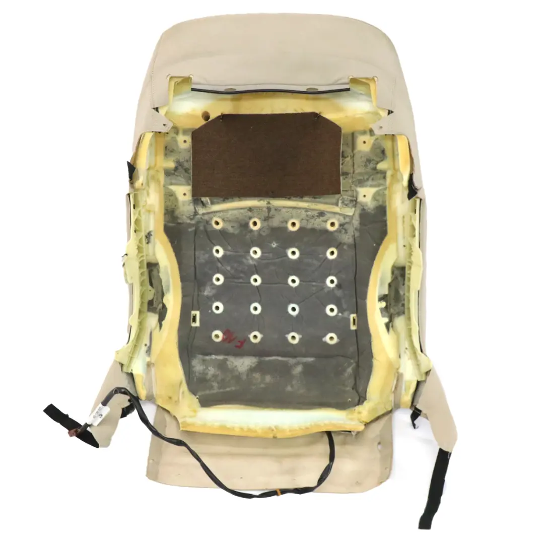 Backrest Cover BMW F10 F11 Front Left Right N/O/S Covering Leather Oyster to Seat with Part number 7255061 Seat Backrest Cover BMW F10 F11 Front Left Right N/O/S Covering Leather Oyster - SKU 7255061-1 - Part number 7255061