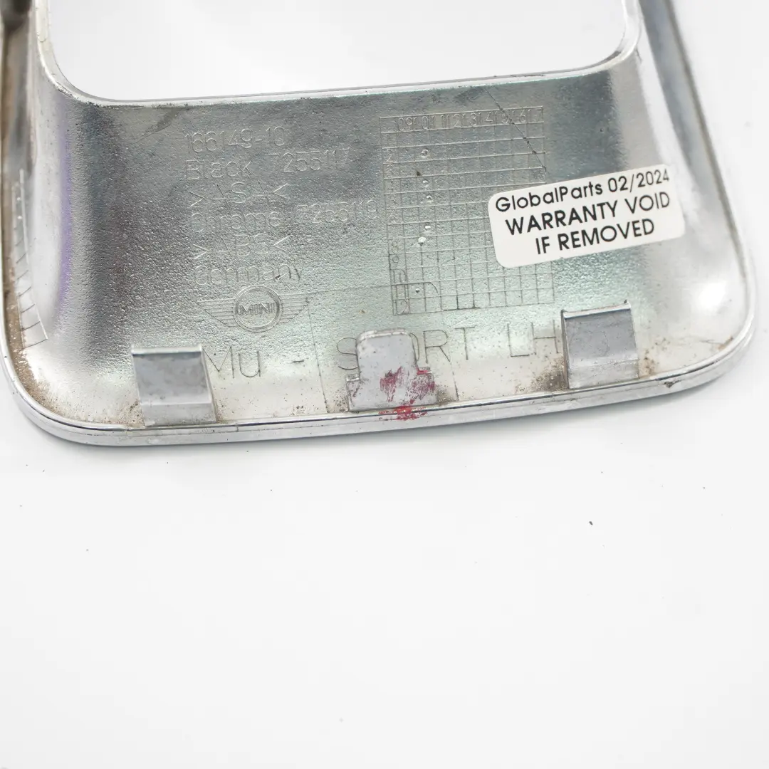 Pare-chocs avant Cache-grille gauche pour Mini Cooper S R55 R56 LCI à propos du numéro de pièce 7255117 Mini Cooper S R55 R56 LCI Pare-chocs avant Cache-grille gauche - SKU 7255117 - Numéro de pièce 7255117