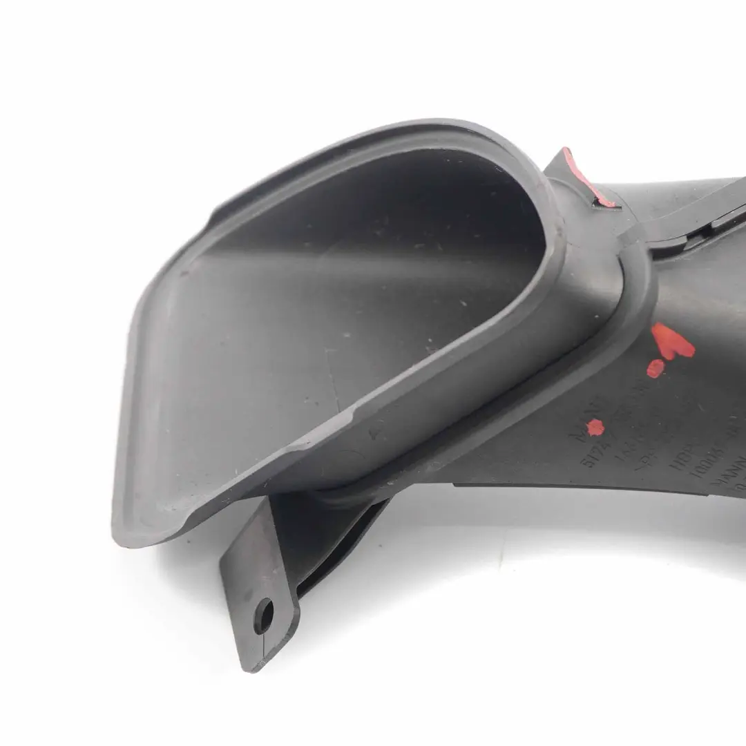 Duct Channel Mini R55 R56 R57 LCI Brake Cooling Duct Right O/S to Air with Part number 7255130 Air Duct Channel Mini R55 R56 R57 LCI Brake Cooling Duct Right O/S - SKU 7255130-1 - Part number 7255130