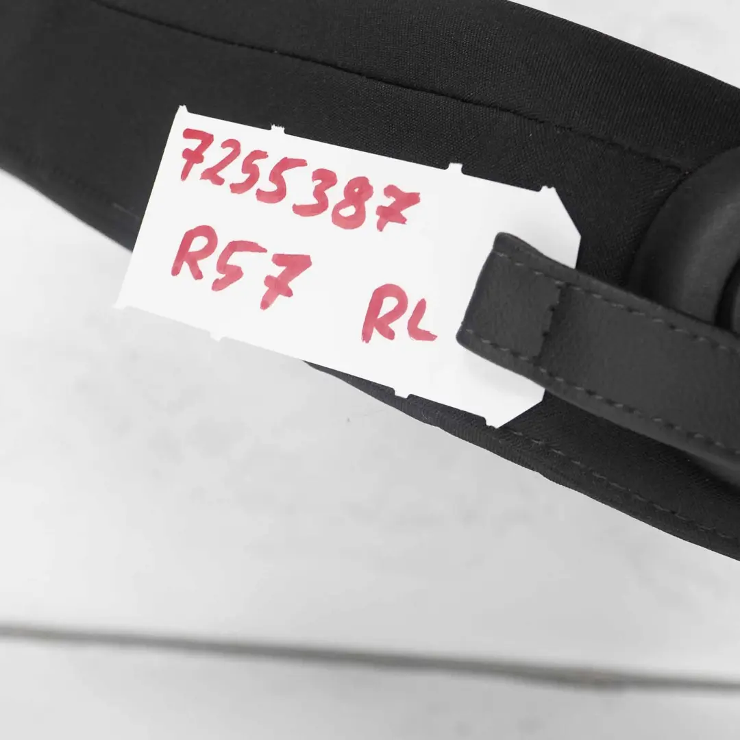 Mini Cabrio R57 Dossier de Siège Arrière Gauche Demi-cuir Rouge - SKU 7255387 - Numéro de pièce 7255387