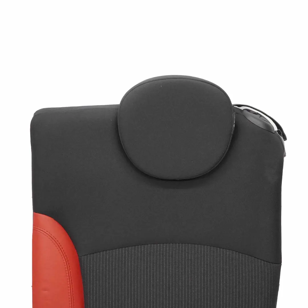 Respaldo Asiento Trasero Izquierdo Tela Cuero Ray Rooster Rojo para Mini Cabrio R57 con número de pieza 7255387 Mini Cabrio R57 Respaldo Asiento Trasero Izquierdo Tela Cuero Ray Rooster Rojo - SKU 7255387 - Número de pieza 7255387