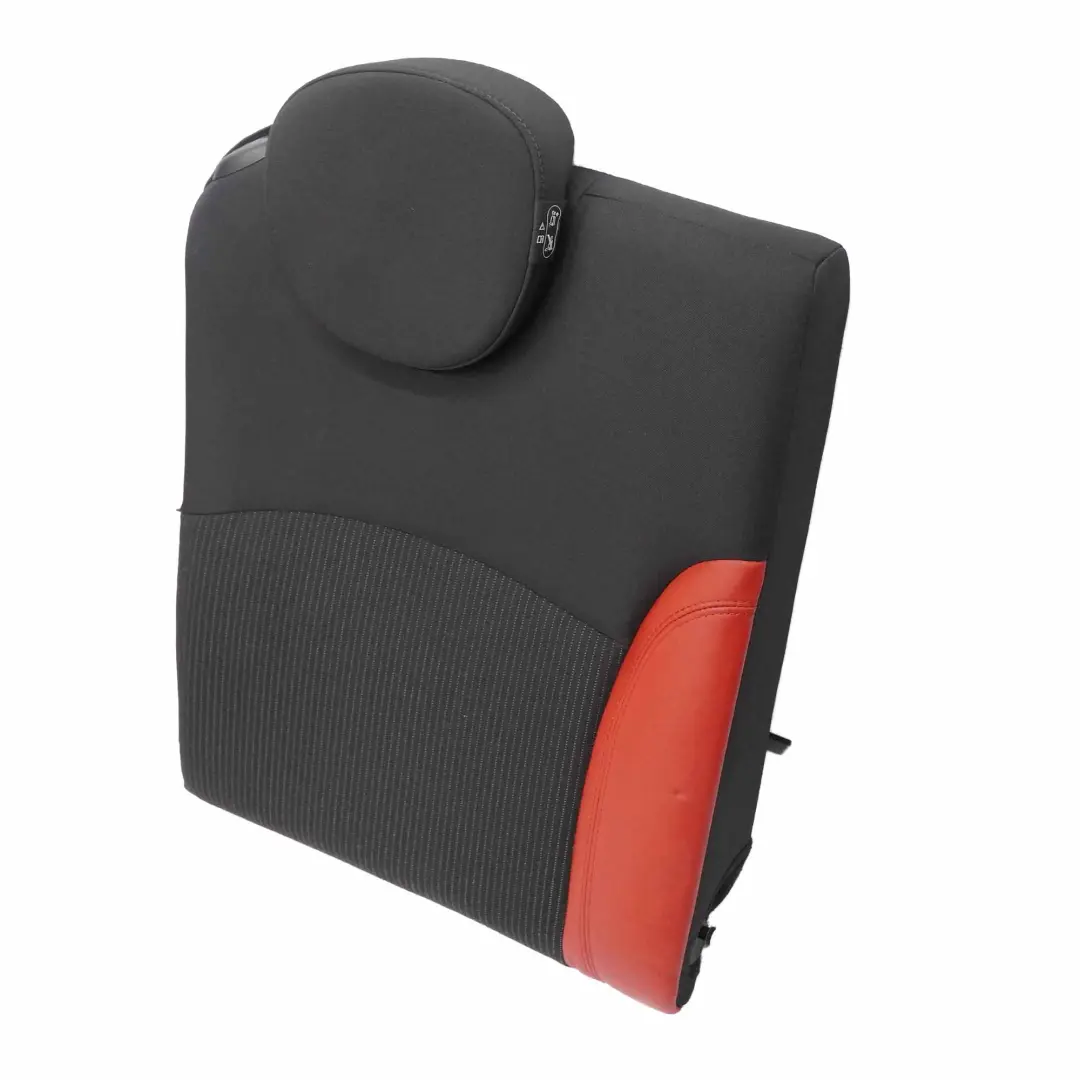 Respaldo Asiento Trasero Derecho Tela Cuero Ray Rooster Rojo para Mini Cabrio R57 con número de pieza 7255388 Mini Cabrio R57 Respaldo Asiento Trasero Derecho Tela Cuero Ray Rooster Rojo - SKU 7255388 - Número de pieza 7255388