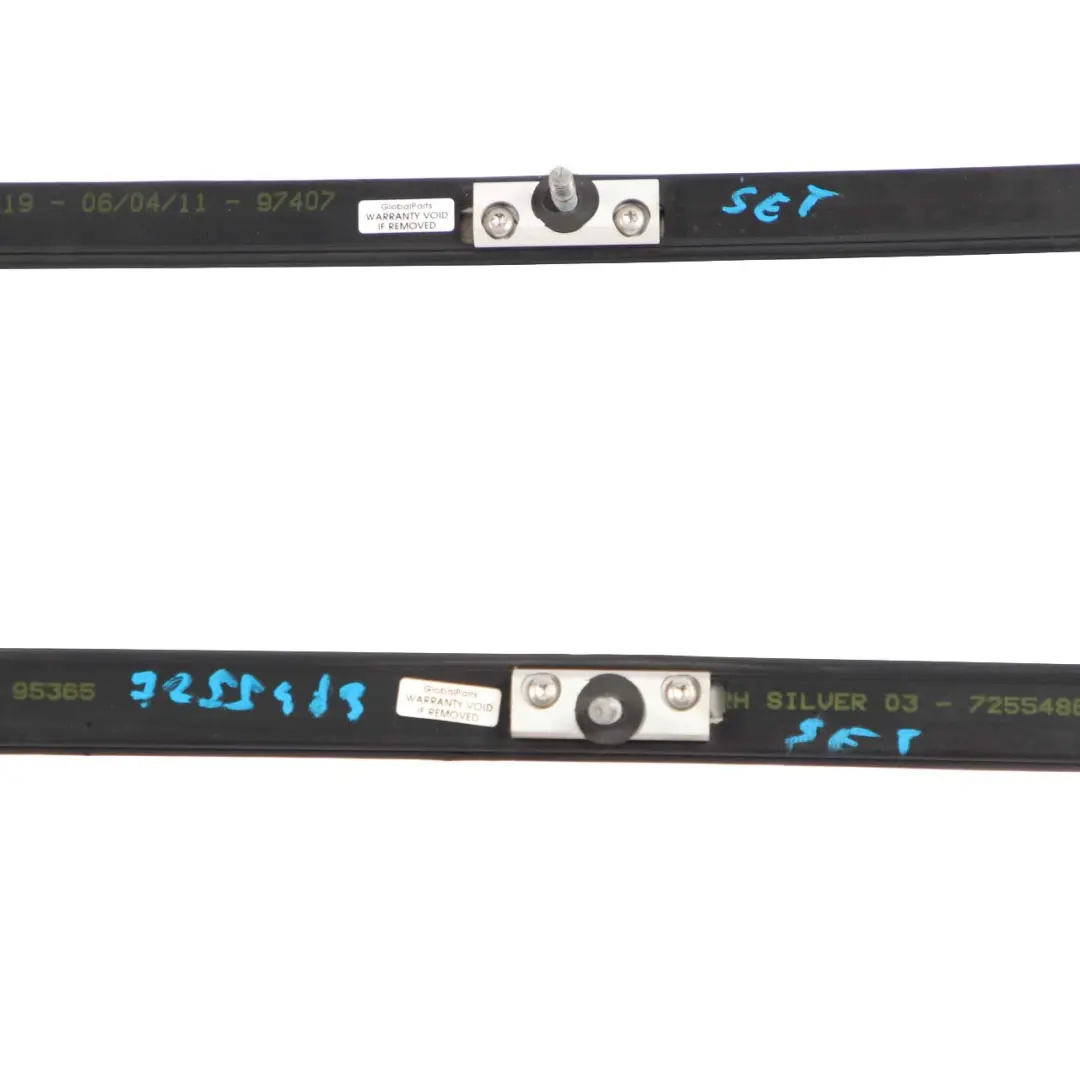 Left Right N/O/S Aluminium Roof Railing Rail Rack Bar Set to BMW 3 E91 LCI Touring with Part number 7255483 BMW 3 E91 LCI Touring Left Right N/O/S Aluminium Roof Railing Rail Rack Bar Set - SKU 7255483 - Part number 7255483