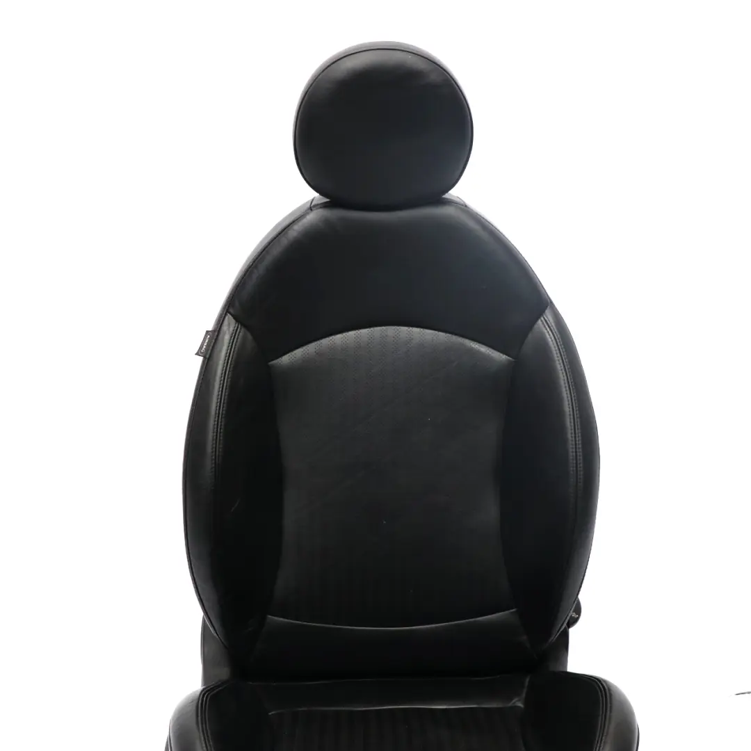 MINI R56 LCI Fotel Prawy Przód Skóra Czarna Grzany - SKU 7255520-1 - Numer Części 7255520