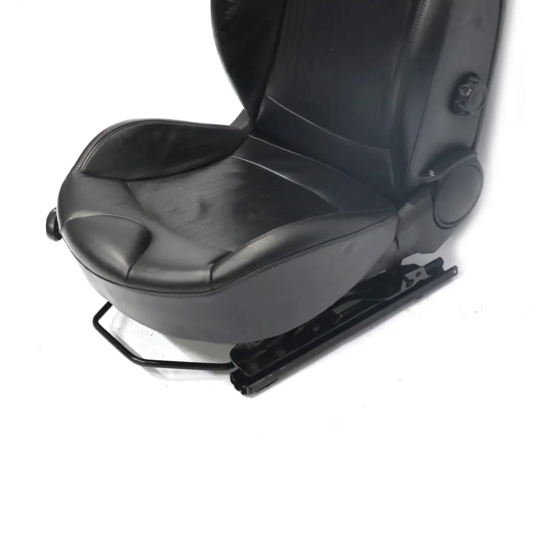 MINI R56 LCI Fotel Prawy Przód Skóra Czarna Grzany - SKU 7255520-1 - Numer Części 7255520