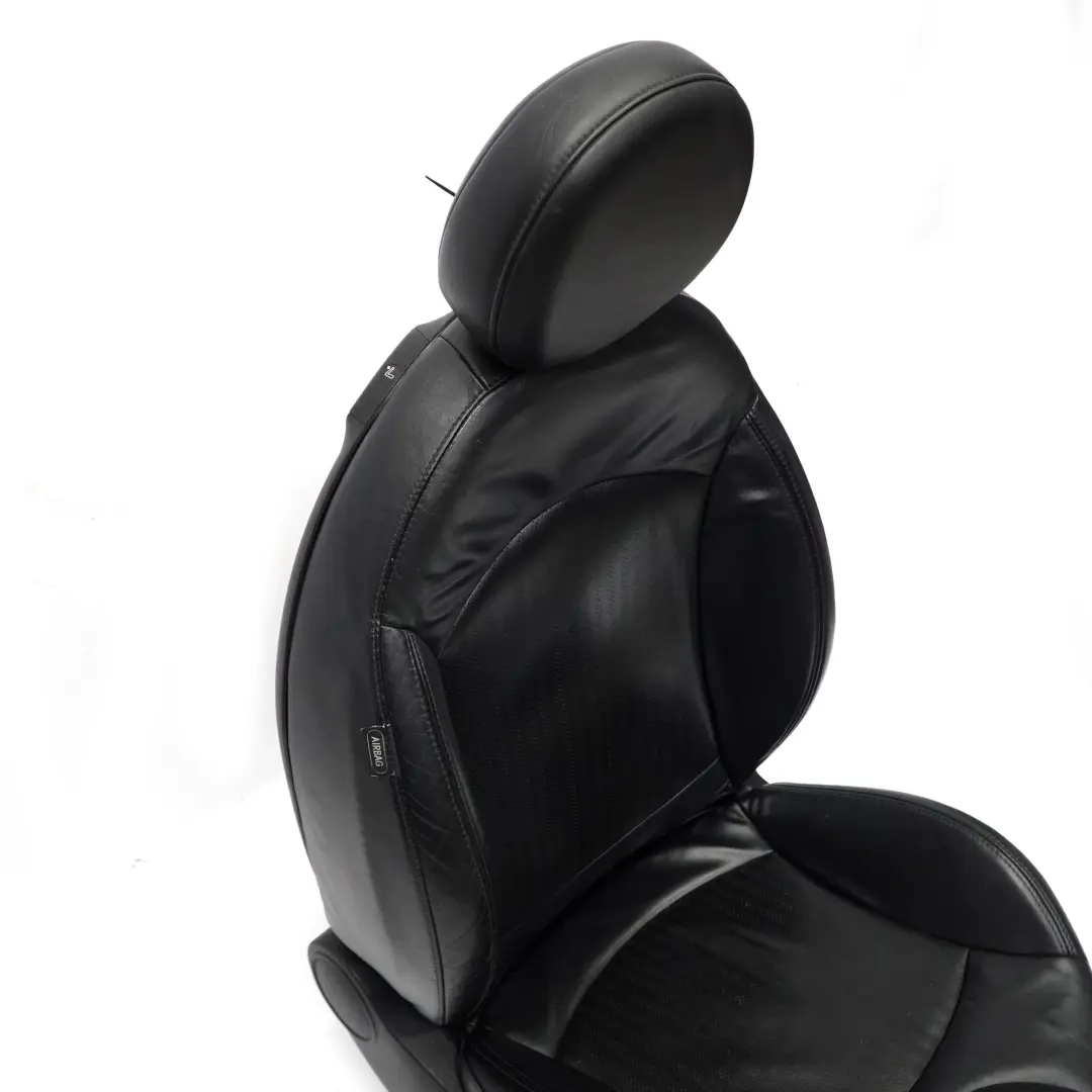 Sedile anteriore Mini Cooper R55 R56 R57 Lato destro Sport Pelle Nero Carbonio per con numero di parte 7255520 Sedile anteriore Mini Cooper R55 R56 R57 Lato destro Sport Pelle Nero Carbonio - SKU 7255520-5 - Numero di parte 7255520