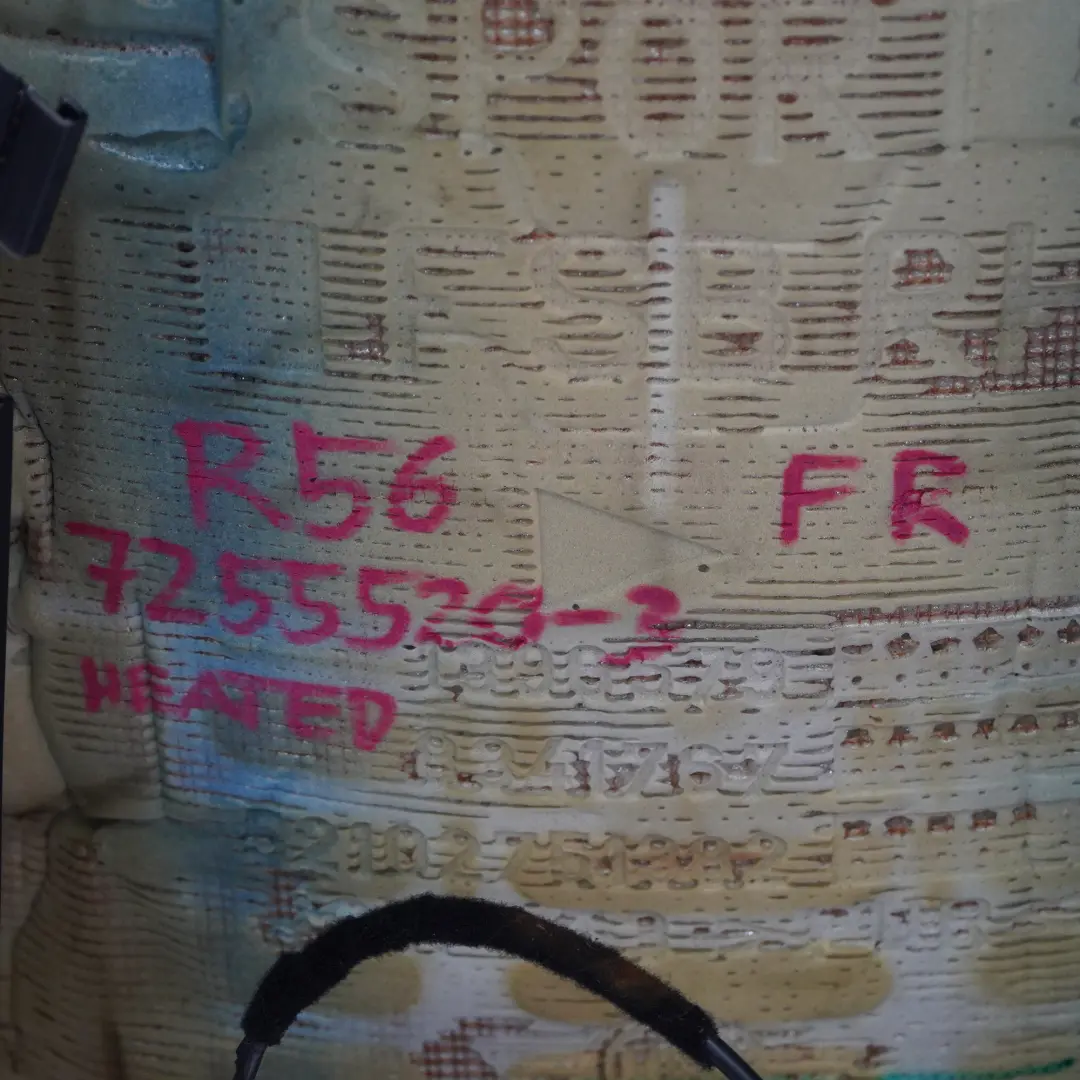 Sitzrückenlehne Mini R55 R56 Vorne Rechts Sport Heizung Sitzbezug Schwarz Leder für mit Teilenummer 7255520 Sitzrückenlehne Mini R55 R56 Vorne Rechts Sport Heizung Sitzbezug Schwarz Leder - SKU 7255520 - Teilenummer 7255520