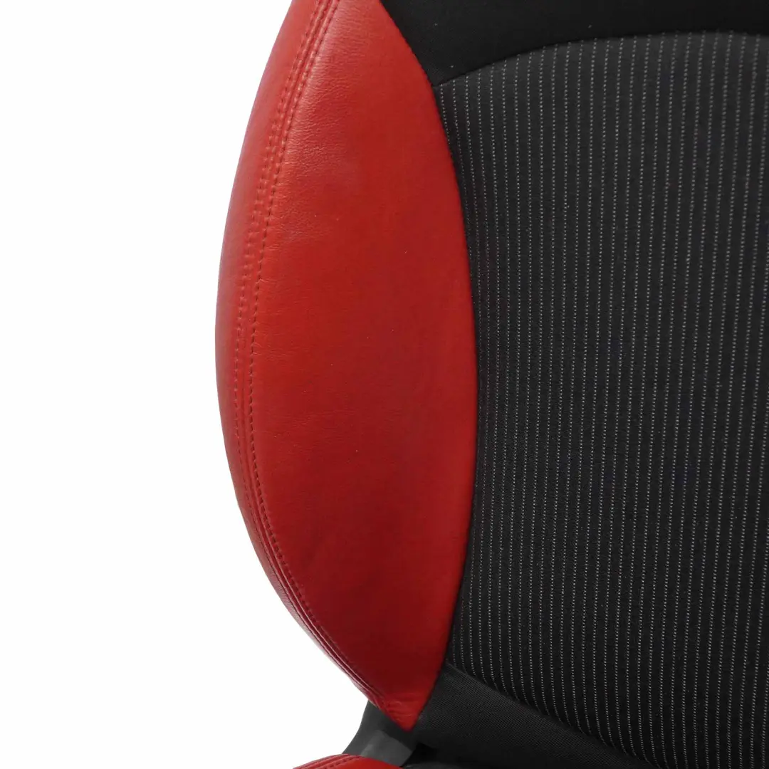 Front Seat Mini R55 R56 LCI Sport Cloth Fabric Red Leather Left N/S Heated - SKU 7255589-1 - Part number 7255589
