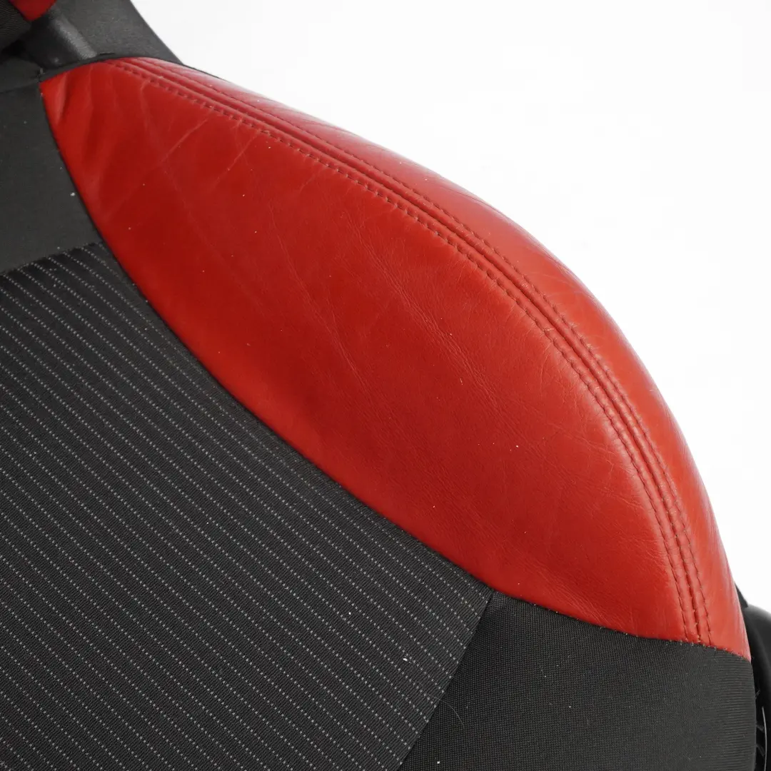  Front Seat Mini R55 R56 LCI Sport Cloth Fabric Red Leather Left N/S Heated - SKU 7255589-1 - Part number 7255589