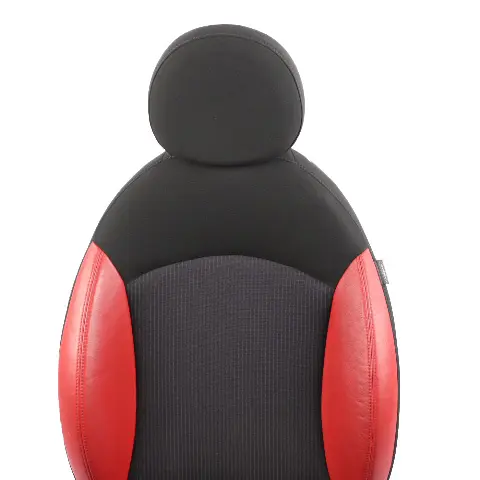  Front Seat Mini R55 R56 LCI Sport Cloth Fabric Red Leather Left N/S Heated - SKU 7255589-2 - Part number 7255589