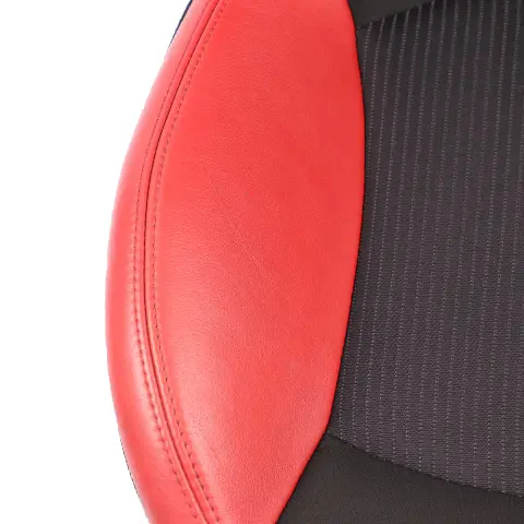 Front Seat Mini R55 R56 LCI Sport Cloth Fabric Red Leather Left N/S Heated to with Part number 7255589 Front Seat Mini R55 R56 LCI Sport Cloth Fabric Red Leather Left N/S Heated - SKU 7255589-2 - Part number 7255589