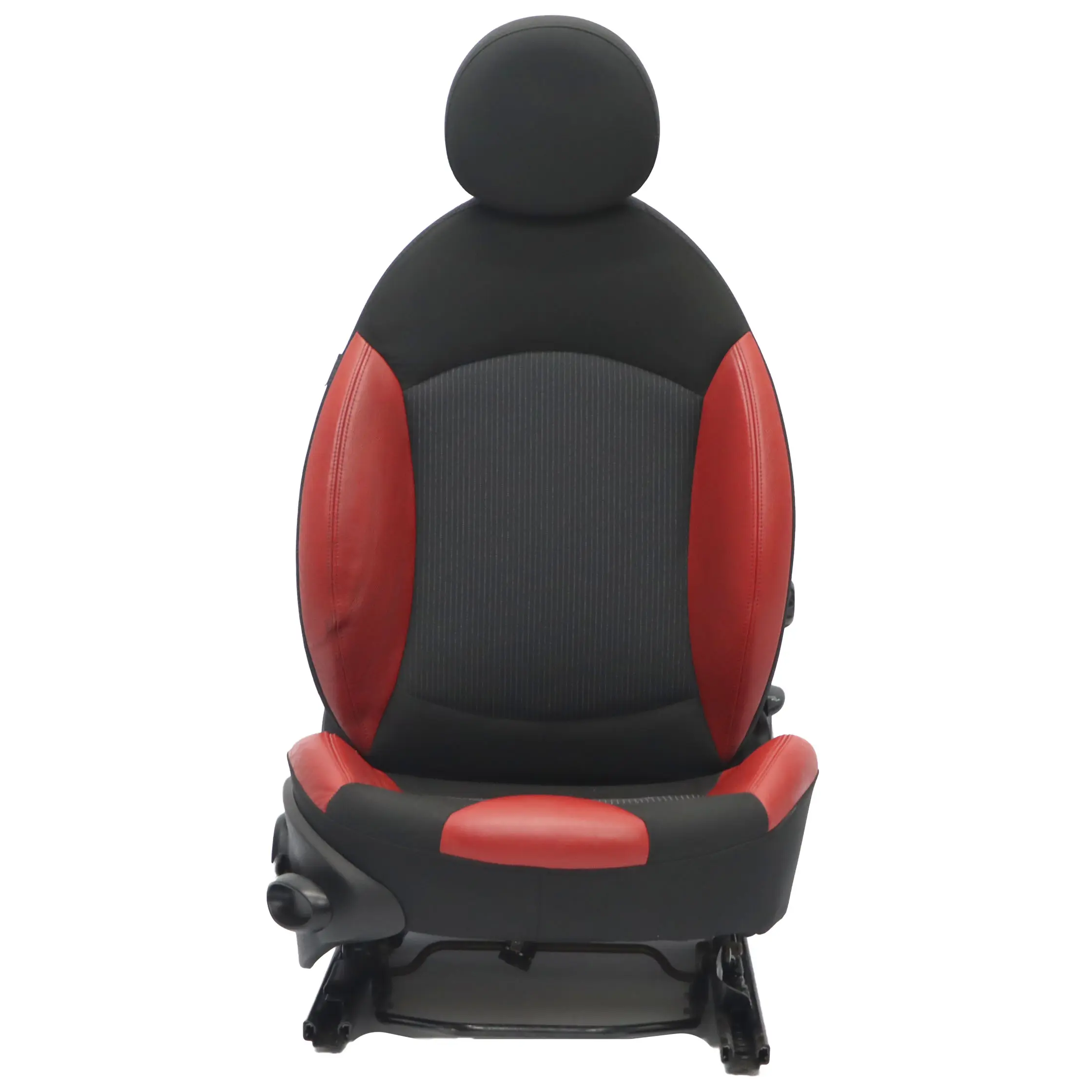 Mini R56 R57 LCI Chauffage Siege Sport avant Gauche Reste Tissu/Cuir Rouge