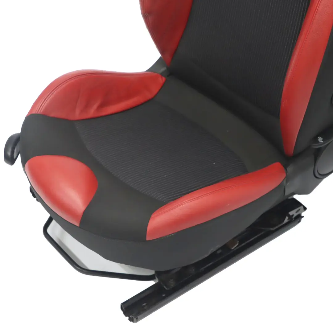  Front Seat Mini R55 R56 LCI Sport Cloth Fabric Red Leather Right O/S Heated - SKU 7255590-1 - Part number 7255590