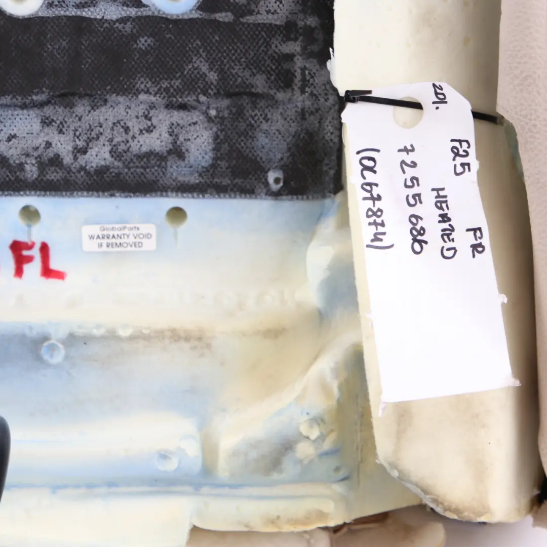 Heated Front Right O/S Backrest Leather Oyster to BMW X3 F25 Seat Cover Sport with Part number 7255686 BMW X3 F25 Seat Cover Sport Heated Front Right O/S Backrest Leather Oyster - SKU 7255686 - Part number 7255686