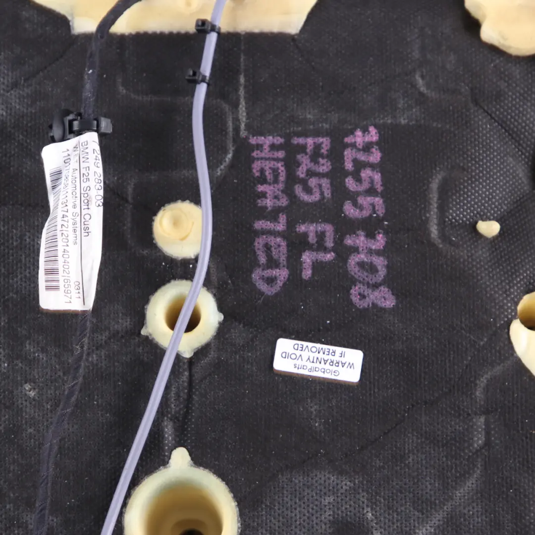 Heated Passenger's Seat Leather Nevada Black to BMW X3 F25 Seat Cover Sport with Part number 7255708 BMW X3 F25 Seat Cover Sport Heated Passenger's Seat Leather Nevada Black - SKU 7255708 - Part number 7255708