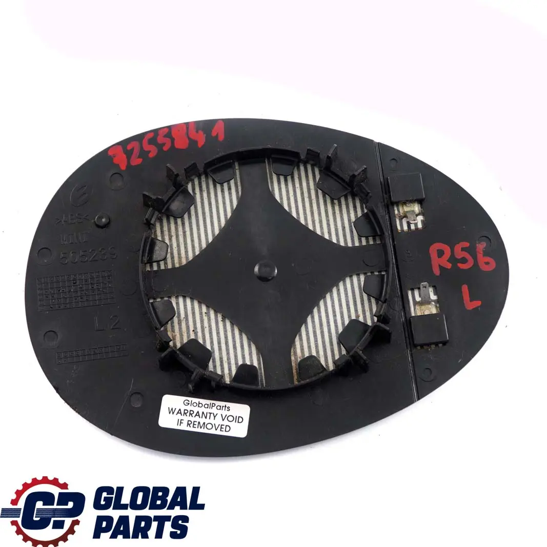 Verre retroviseur convexe gauche pour Mini Cooper One R55 R56 R57 à propos du numéro de pièce 7255841 Mini Cooper One R55 R56 R57 Verre retroviseur convexe gauche - SKU 7255841 - Numéro de pièce 7255841