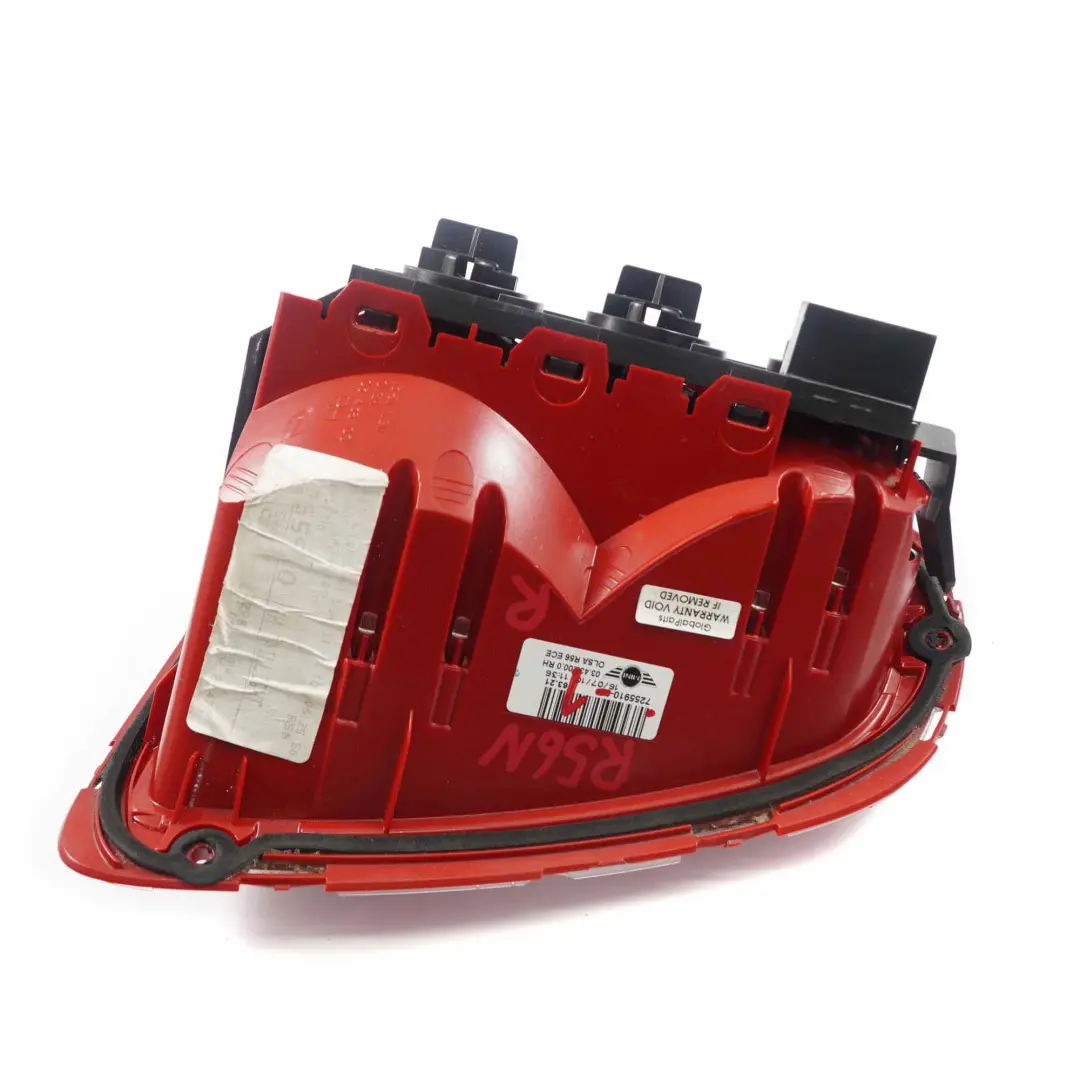 Rear Lamp Mini R56 R57 LCI Tail Light Right Side O/S Trim Panel - SKU 7255910-2 - Part number 7255910