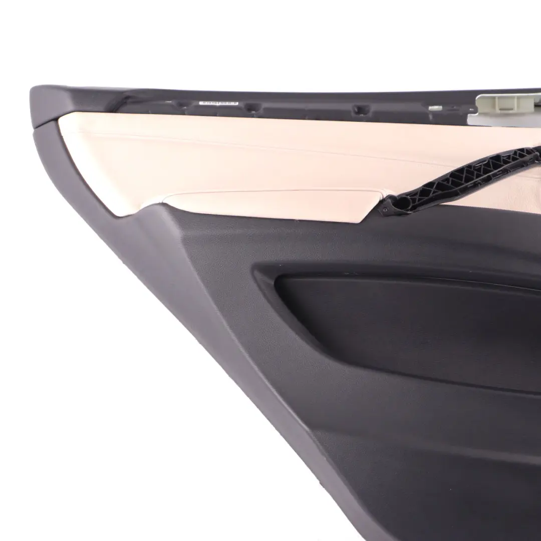 BMW X5 E70 LCI Door Card Rear Left N/S Lining Trim Panel Oyster Leather - SKU 7256427 - Part number 7256427