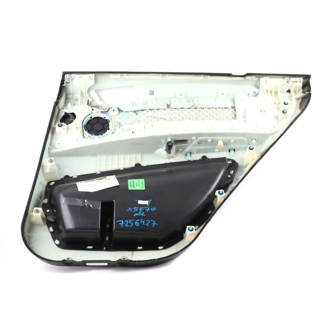 Door Card Rear Left N/S Lining Trim Panel Oyster Leather to BMW X5 E70 LCI with Part number 7256427 BMW X5 E70 LCI Door Card Rear Left N/S Lining Trim Panel Oyster Leather - SKU 7256427 - Part number 7256427