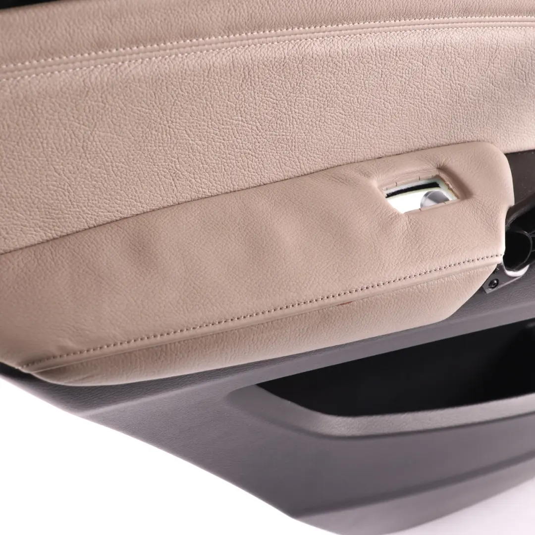 BMW X5 E70 LCI Door Card Rear Left N/S Lining Trim Panel Oyster Leather - SKU 7256427 - Part number 7256427