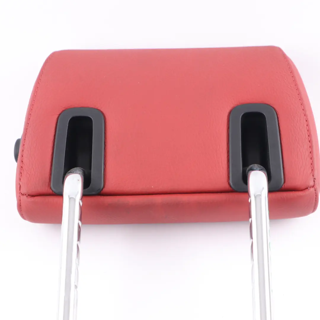 Headrest BMW E81 E82 E87 Left Right N/O/S Leather Boston Coral Red to Rear Seat with Part number 7256594 Rear Seat Headrest BMW E81 E82 E87 Left Right N/O/S Leather Boston Coral Red - SKU 7256594 - Part number 7256594