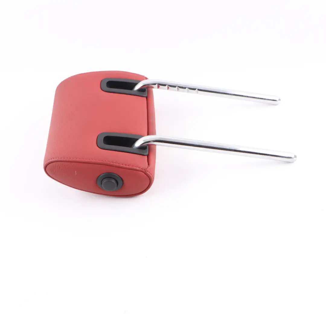 Headrest BMW E81 E82 E87 Left Right N/O/S Leather Boston Coral Red to Rear Seat with Part number 7256594 Rear Seat Headrest BMW E81 E82 E87 Left Right N/O/S Leather Boston Coral Red - SKU 7256594 - Part number 7256594