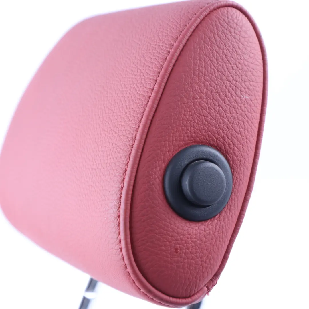 Headrest BMW E81 E82 E87 Left Right N/O/S Leather Boston Coral Red to Rear Seat with Part number 7256594 Rear Seat Headrest BMW E81 E82 E87 Left Right N/O/S Leather Boston Coral Red - SKU 7256594 - Part number 7256594