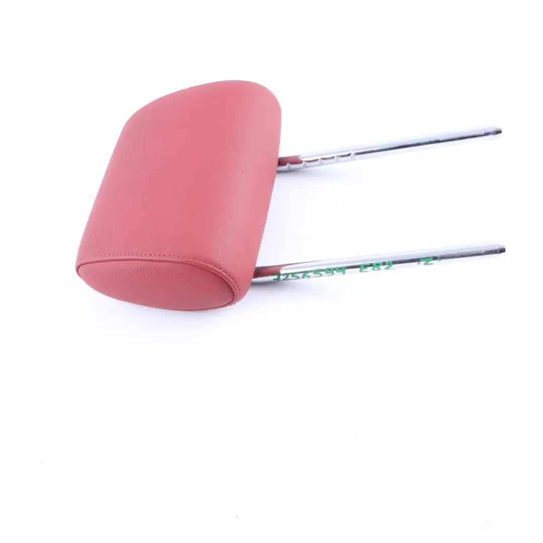 Headrest BMW E81 E82 E87 Left Right N/O/S Leather Boston Coral Red to Rear Seat with Part number 7256594 Rear Seat Headrest BMW E81 E82 E87 Left Right N/O/S Leather Boston Coral Red - SKU 7256594 - Part number 7256594
