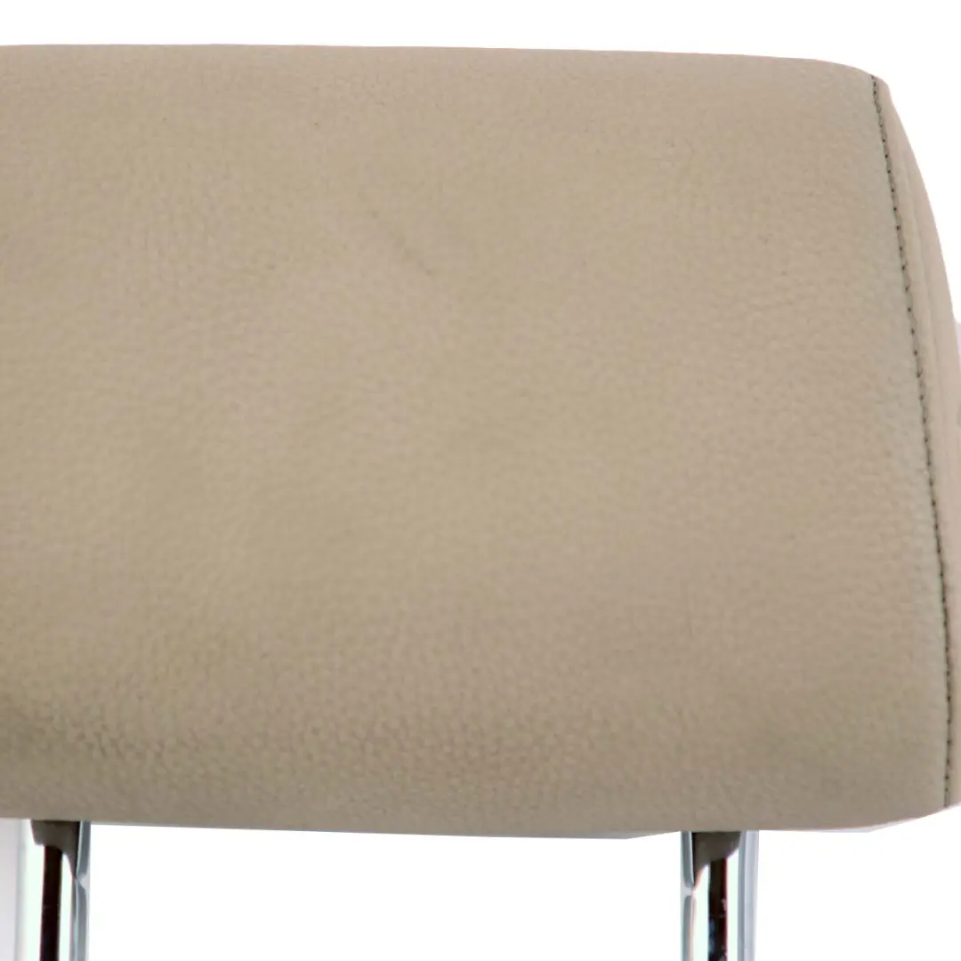 Backrest Middle Folding Headrest Leather Oyster to BMW 3 E90 E91 LCI Rear Seat with Part number 7256602 BMW 3 E90 E91 LCI Rear Seat Backrest Middle Folding Headrest Leather Oyster - SKU 7256602 - Part number 7256602