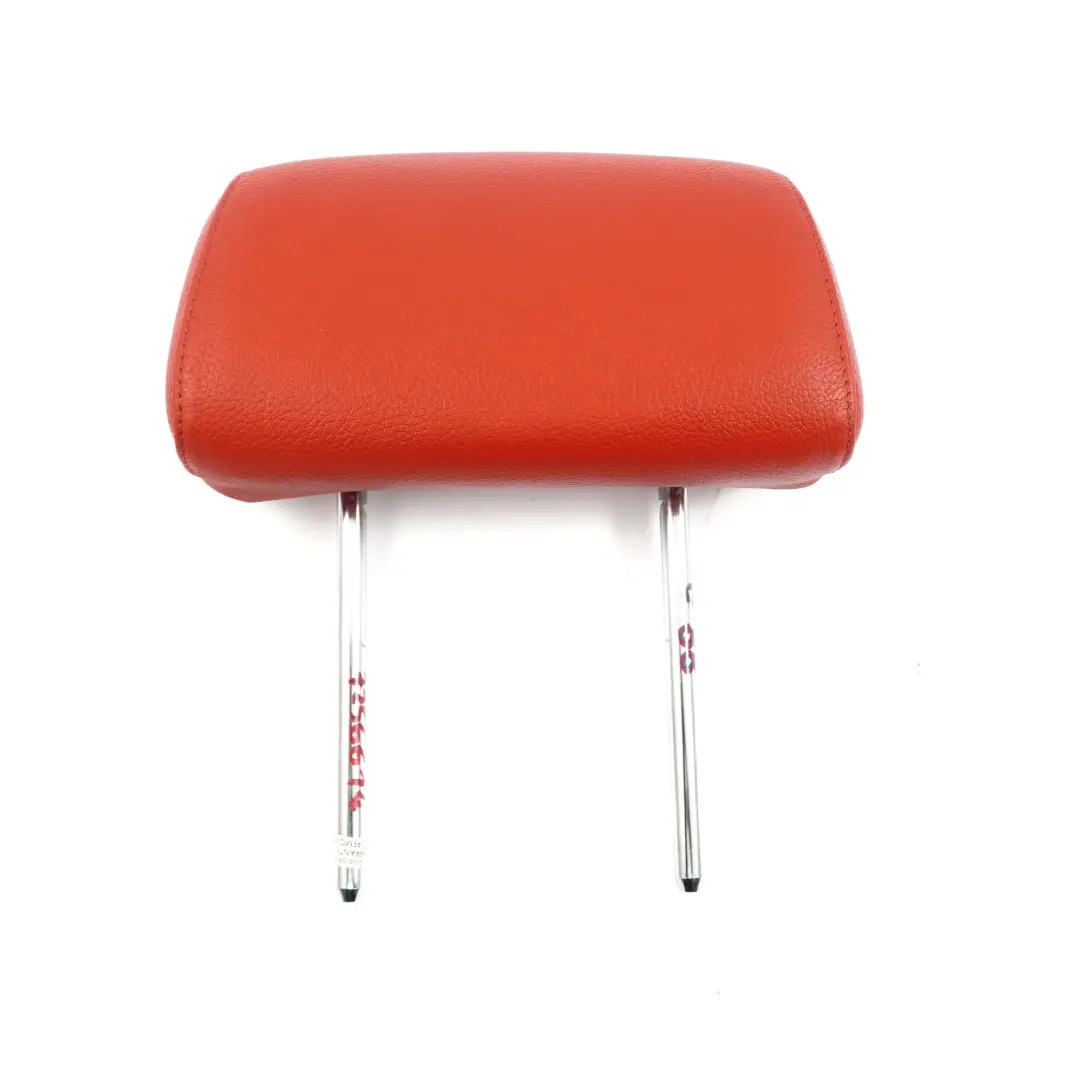 Sedile Posteriore Sinistro Destro Poggiatesta Pelle Rosso Corallo per BMW E88 Cabrio con numero di parte 7256614 BMW E88 Cabrio Sedile Posteriore Sinistro Destro Poggiatesta Pelle Rosso Corallo - SKU 7256614 - Numero di parte 7256614