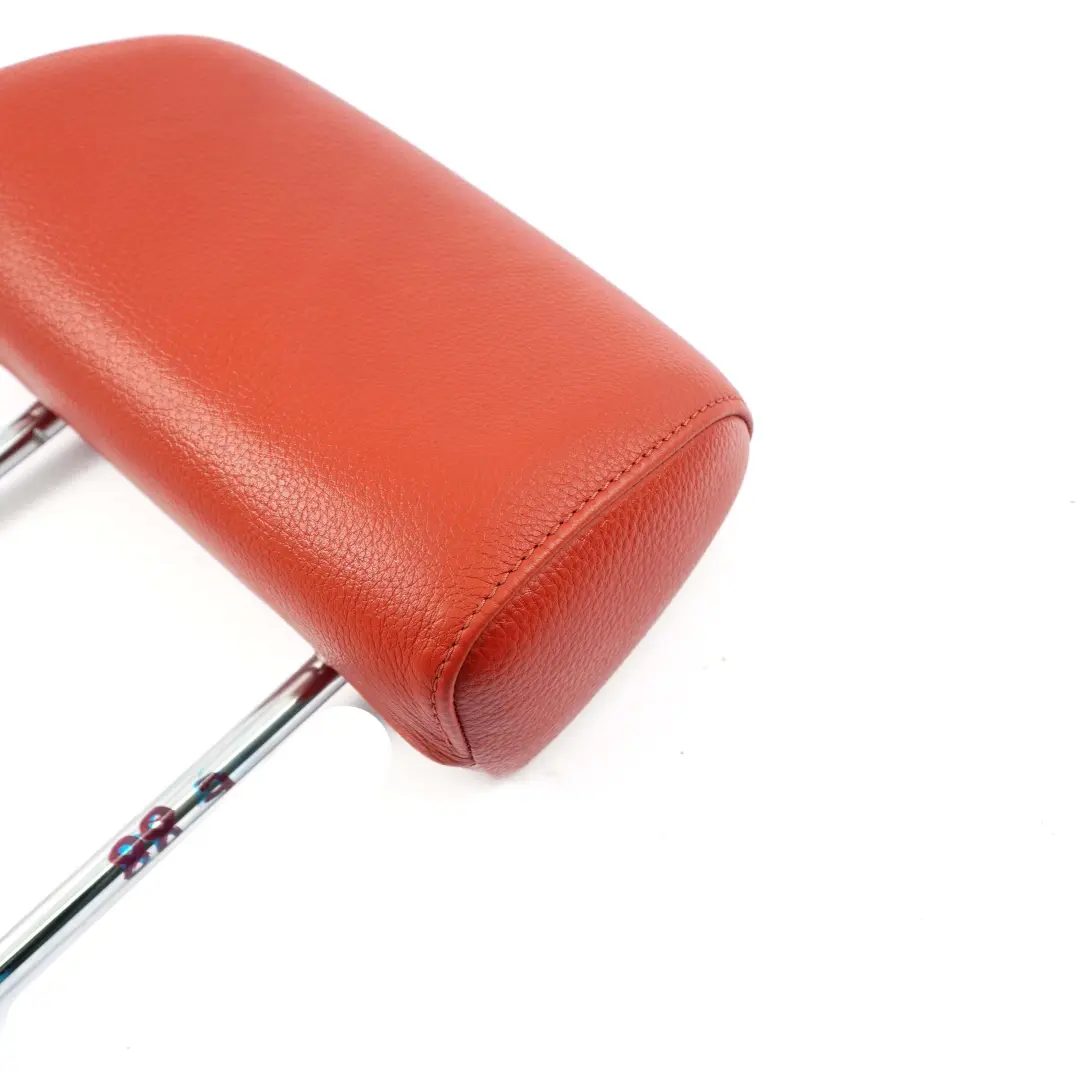 BMW E88 Convertible Rear Seat Left Right N/O/S Headrest Coral Red Leather - SKU 7256614 - Part number 7256614