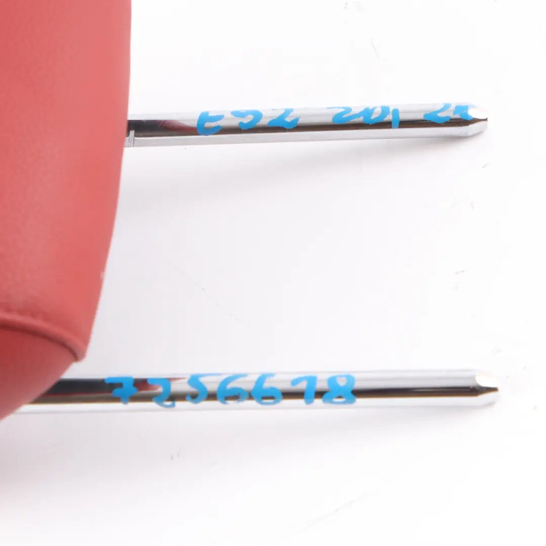 Headrest Rear Seat Head Rest Cover Leather Dakota Red to BMW E92 with Part number 7256618 BMW E92 Headrest Rear Seat Head Rest Cover Leather Dakota Red - SKU 7256618 - Part number 7256618