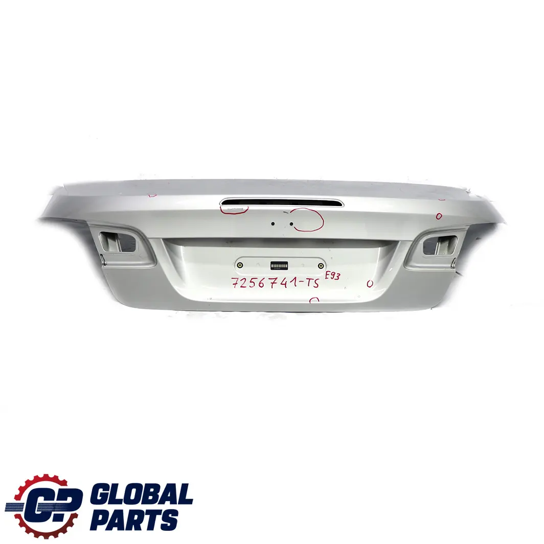 Boot Trunk Lid Titansilber Silver - 354 to BMW 3 E93 Convertible Tailgate Rear with Part number 7256741 BMW 3 E93 Convertible Tailgate Rear Boot Trunk Lid Titansilber Silver - 354 - SKU 7256741-TS - Part number 7256741