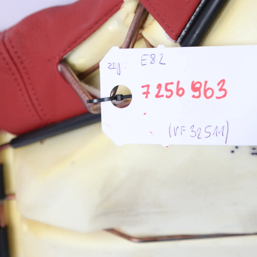 BMW E82 Rück Sitz Sitz Bank Couch Innen Raum Bezug Leder Boston Korallen Rot - SKU 7256963 - Teilenummer 7256963