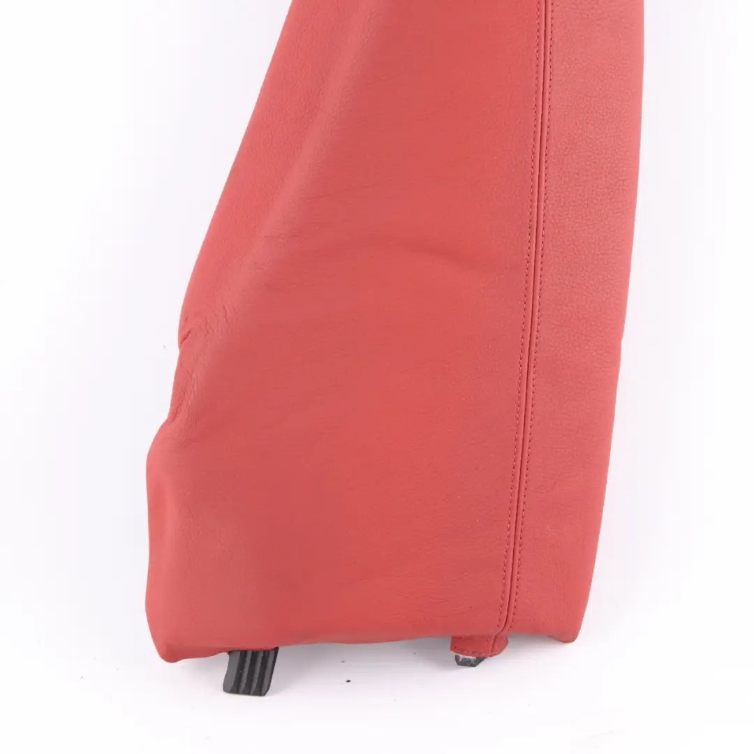 Side Finisher Rear Seat Corner Left N/S Leather Coral Red to BMW E81 E82 with Part number 7257009 BMW E81 E82 Side Finisher Rear Seat Corner Left N/S Leather Coral Red - SKU 7257009 - Part number 7257009