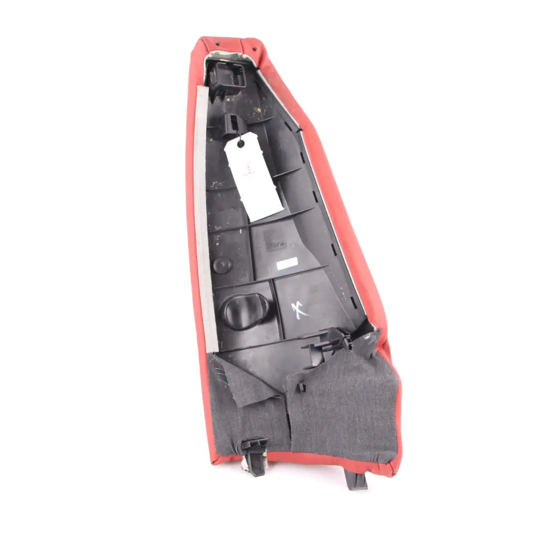 Side Finisher Rear Seat Corner Left N/S Leather Coral Red to BMW E81 E82 with Part number 7257009 BMW E81 E82 Side Finisher Rear Seat Corner Left N/S Leather Coral Red - SKU 7257009 - Part number 7257009