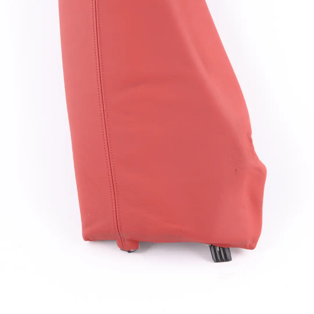 Side Finisher Rear Seat Corner Right O/S Leather Coral Red to BMW E81 E82 with Part number 7257010 BMW E81 E82 Side Finisher Rear Seat Corner Right O/S Leather Coral Red - SKU 7257010 - Part number 7257010