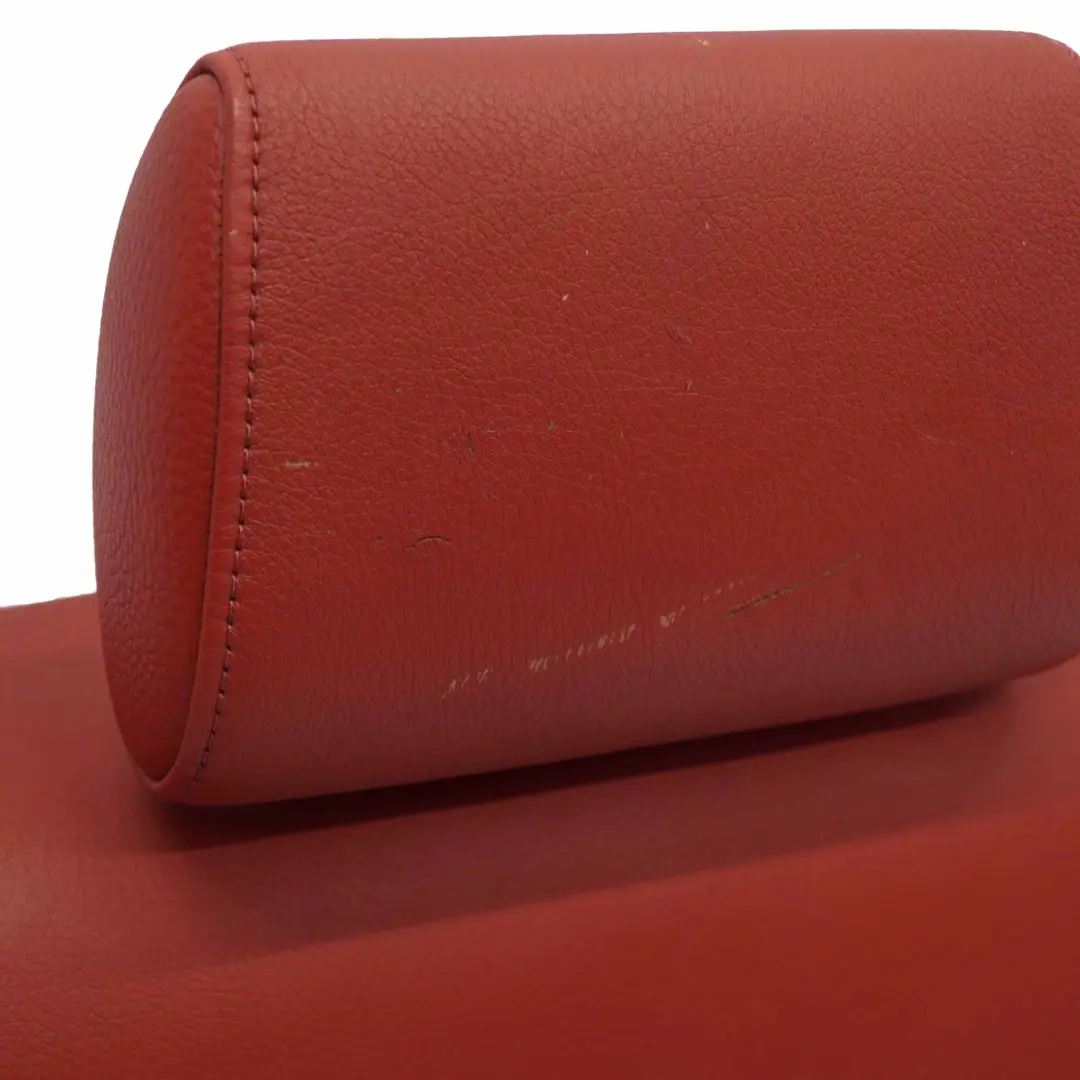 Respaldo Asiento Trasero Derecho Revestimiento Cuero Boston Rojo para BMW E82 con número de pieza 7257028 BMW E82 Respaldo Asiento Trasero Derecho Revestimiento Cuero Boston Rojo - SKU 7257028-2 - Número de pieza 7257028