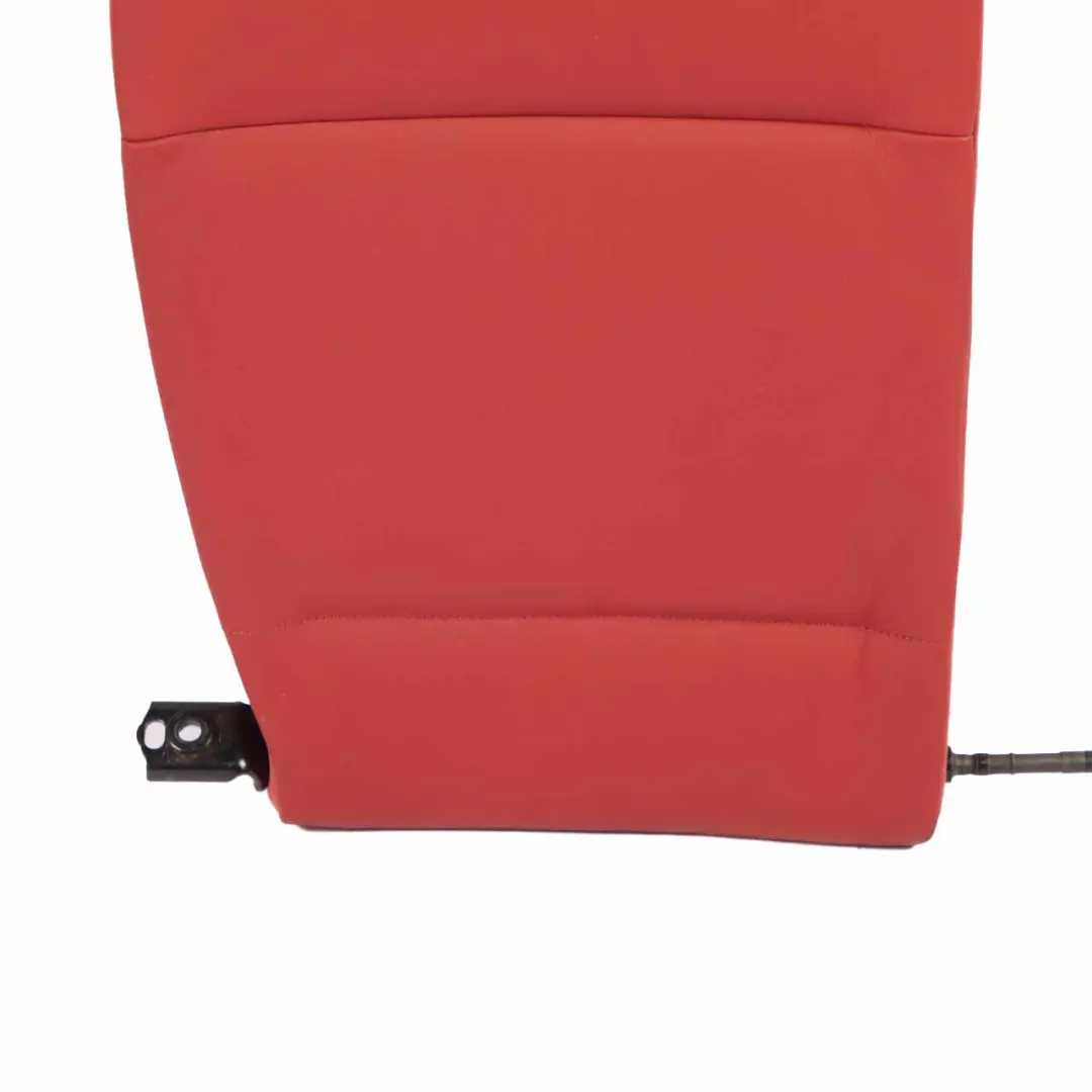 Backrest Rear Right O/S Covering Leather Boston Coral Red to BMW E82 Seat with Part number 7257028 BMW E82 Seat Backrest Rear Right O/S Covering Leather Boston Coral Red - SKU 7257028 - Part number 7257028