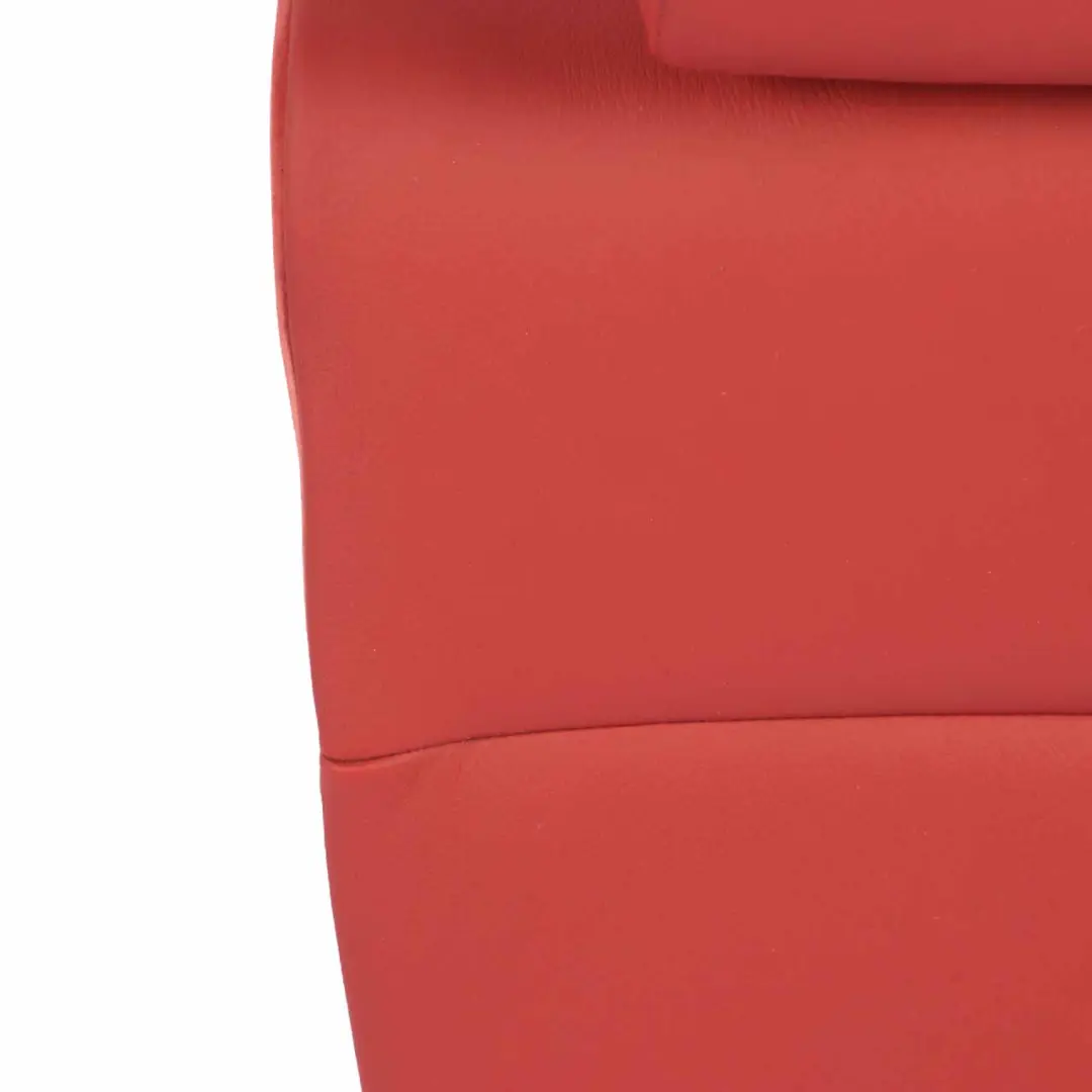 Backrest Rear Right O/S Covering Leather Boston Coral Red to BMW E82 Seat with Part number 7257028 BMW E82 Seat Backrest Rear Right O/S Covering Leather Boston Coral Red - SKU 7257028 - Part number 7257028