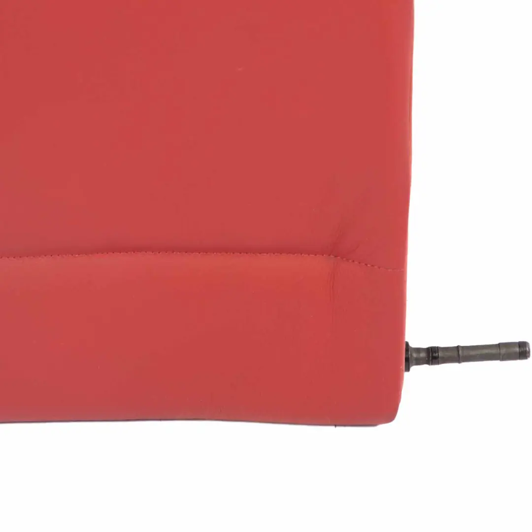 Backrest Rear Right O/S Covering Leather Boston Coral Red to BMW E82 Seat with Part number 7257028 BMW E82 Seat Backrest Rear Right O/S Covering Leather Boston Coral Red - SKU 7257028 - Part number 7257028