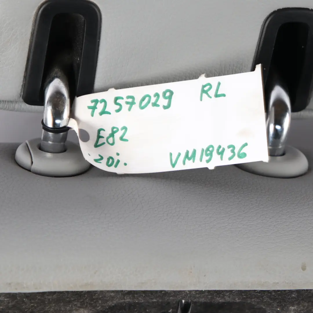 Seat Backrest BMW E82 Coupe Rear Seat Cover Leather Left N/S Boston Grey - SKU 7257029 - Part number 7257029