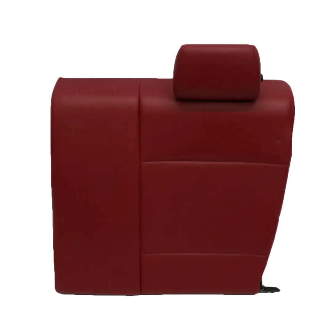 Backrest Rear Left N/S Covering Leather Boston Coral Red to BMW E82 Seat with Part number 7257033 BMW E82 Seat Backrest Rear Left N/S Covering Leather Boston Coral Red - SKU 7257033-1 - Part number 7257033